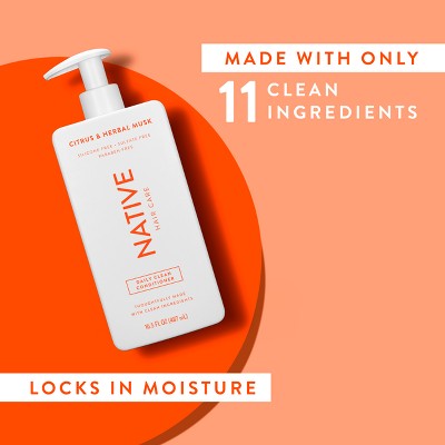 Native Citrus & Herbal Musk Daily Conditioner for Men & Women 16.5 fl oz - Imperfect Container