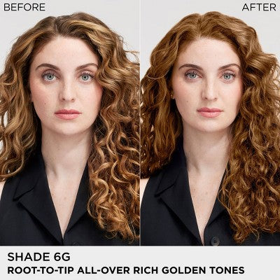 L'Oreal Paris Colorsonic Ammonia Free Permanent Hair Color Cartridge Device Sold Separately Light Brown Gold 6G - Imperfect Box