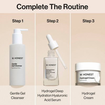 Honest Beauty Hydrogel Deep Hydration Hyaluronic Acid Serum with Rambutan 1 fl oz - Imperfect Box