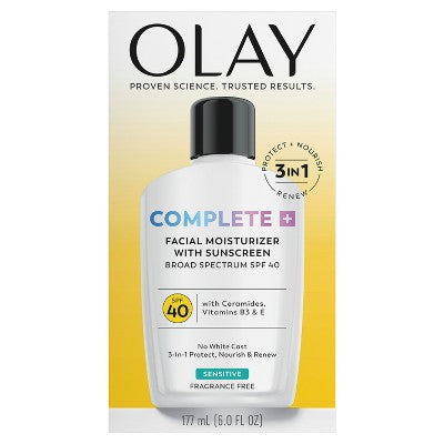 Olay Complete Plus Face Lotion with Sunscreen SPF 40 6 fl oz - Imperfect Box