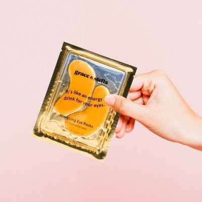 Grace & Stella Energizing Under Eye Mask Gold  24 Pair - Imperfect Box