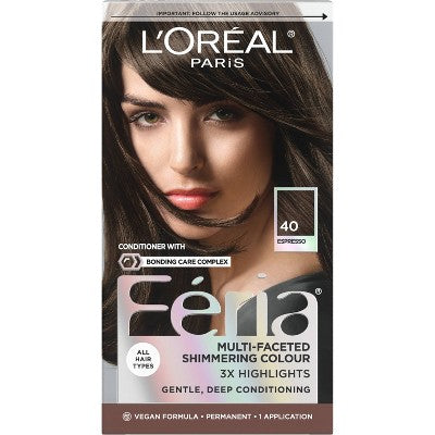 L'Oreal Paris Feria Multi-Faceted Shimmering Color 6.3 fl oz 40 Deeply Brown - Missing Box