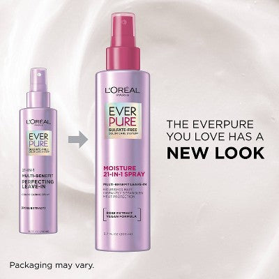 L'Oreal Paris EverPure 21-in-1 Leave In Conditioner Spray 6.8 fl oz - New