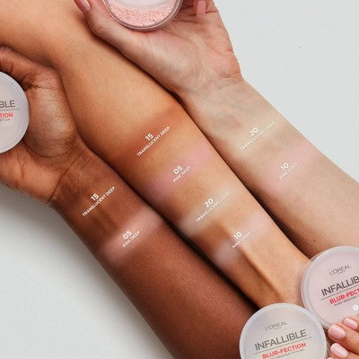 L'Oreal Paris Infallible Blur-fection Loose Pwdr Brightening Light Pink 0.21oz - New