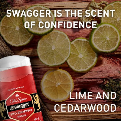 Old Spice Red Collection Solid Deodorant for Men Swagger Scent Aluminum-Free 2pk/3oz - Imperfect Box