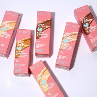 Pacifica Ultra CC Cream Radiant Foundation with SPF 17 Cool/Deep 1 fl oz - Missing Box