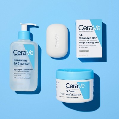 CeraVe SA Face Wash Salicylic Acid Cleanser 8 fl oz - Imperfect Container