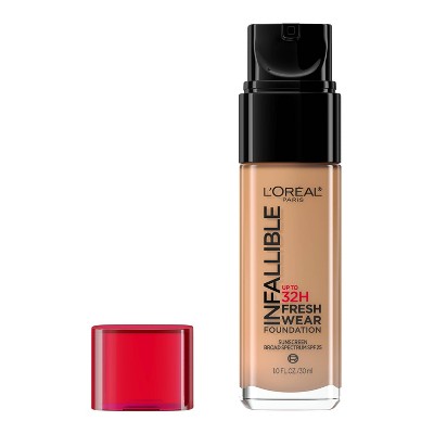 L'Oreal Paris Infallible 32HR Fresh Wear Foundation SPF 25 490 Golden Amber 1 fl oz - New