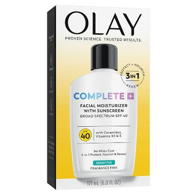 Olay Complete Plus Face Lotion with Sunscreen SPF 40 6 fl oz - Imperfect Box