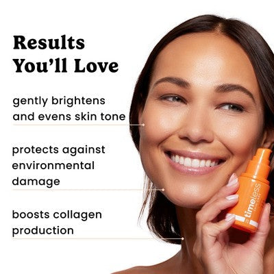 Timeless Skin Care 10% Vitamin C + E Ferulic Acid Face Serum 1 fl oz - New