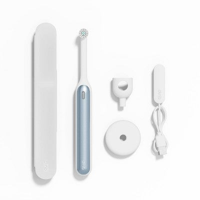 quip Rev Oscillating Rechargeable Electric Toothbrush White/Blue - Imperfect Box