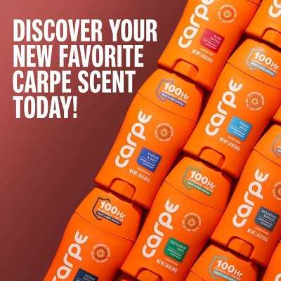 Carpe Men's 100H Sweat & Odor Control Antiperspirant Deodorant Amber Dusk 1.76oz - Imperfect Container