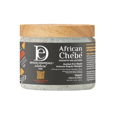 Design Essentials Chebe Herbal Pre-Wash Intense Repair Hair Masque 12 fl oz - New