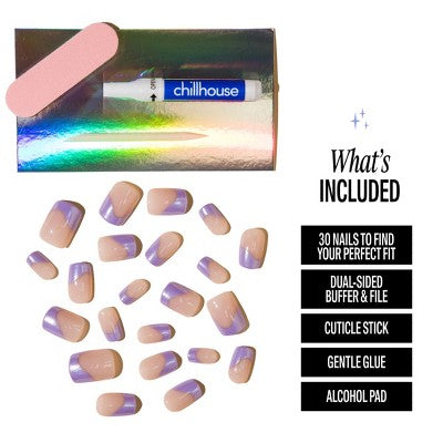 Chillhouse Chill Tips Press-On Fake Nails AI Supernova 24ct - Imperfect Box