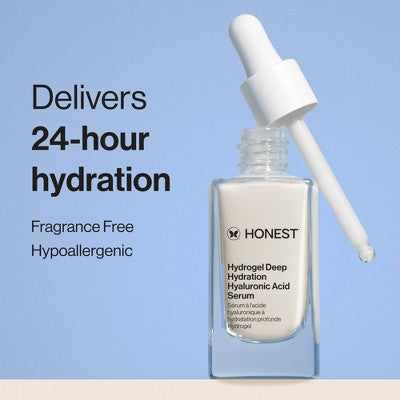 Honest Beauty Hydrogel Deep Hydration Hyaluronic Acid Serum with Rambutan 1 fl oz - Imperfect Box
