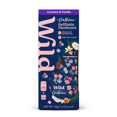 Wild Cosmetics Navy Flower Case with Starter Kit Coconut & Vanilla 5.29oz - Imperfect Box