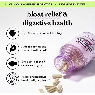 Lemme Debloat Daily Digestive Capsules 60ct - Imperfect Box