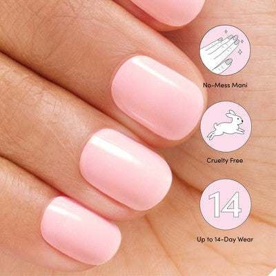Dashing Diva Glaze Semi-Cured Gel Nail Polish Strips Starter Kit Powder Pink 32ct - New - Osadia Concept Store