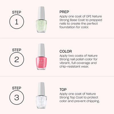 OPI Nature Strong Topcoat Nail Polish 0.5 fl oz - New