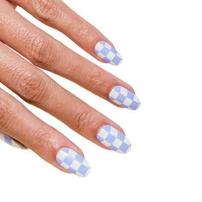 Chillhouse Chill Tips Fake Nails Design Studio Checked Out 24ct - Imperfect Box
