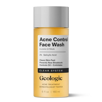 Geologie Clear System Acne Control Face Wash 6 fl oz - Imperfect Container