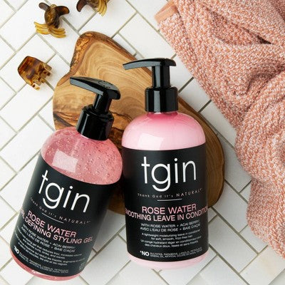 TGIN Rose Water Smoothing Leave In Conditioner 13 fl oz - New
