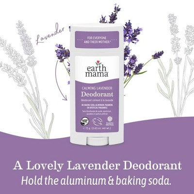 Earth Mama Calming Lavender Deodorant 2.65oz - New