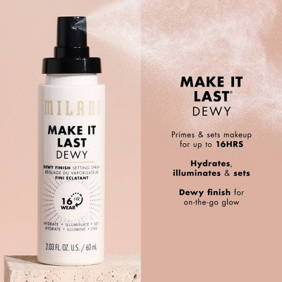 Milani Make It Last Dewy Finish Setting Spray 2.03 fl oz - New