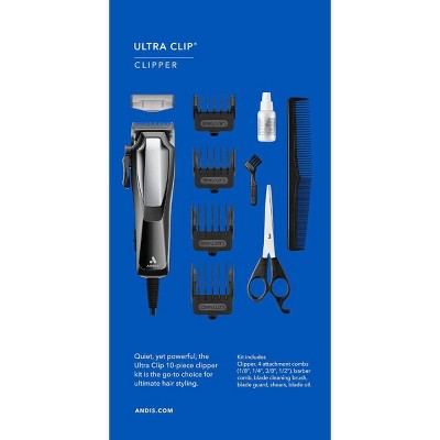 Andis Ultra Clip Corded Clipper Kit 10ct - Imperfect Box