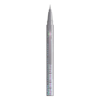 NYX Professional Makeup Bridgerton Royal Epic Ink Glitz Metallic Eyeliner Glitzed In Silver 0.03 fl oz - Imperfect Box