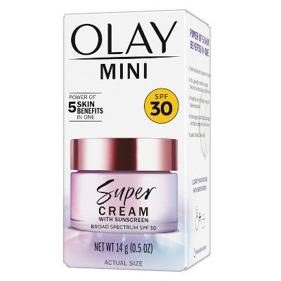 Olay Super Cream Ultra Lightweight Facial Moisturizer SPF 30 0.5oz - Missing Box