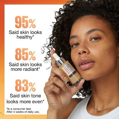 Maybelline Super Stay 24HR Skin Tint Foundation Serum with Vitamin C 102 1 fl oz - New