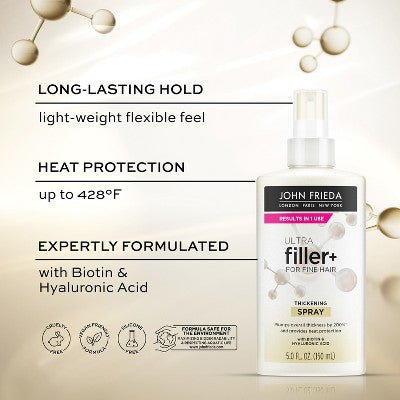 John Frieda UltraFiller+ Thickening Volumizing Spray 5 fl oz - New