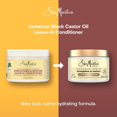 SheaMoisture Jamaican Black Castor Hair Oil Reparative Leave-In Conditioner 11.5 fl oz - Imperfect Container