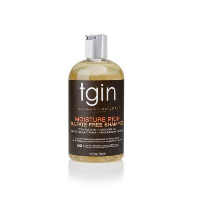 TGIN Moisture Rich Shampoo For Natural Hair with Amla Oil and Coconut Oil 13 fl oz - Imperfect Container