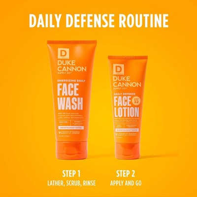 Duke Cannon Daily Defense Face Lotion SPF 32 Lightweight Daily SPF Moisturizer 3 fl oz - Imperfect Box