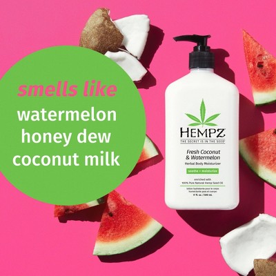 Hempz Moisturizing Body Lotion Fresh Coconut & Watermelon 17 fl oz - New