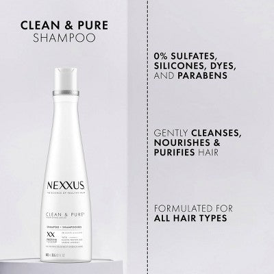 Nexxus Clean & Pure Nourishing Detox Shampoo 13.5 fl oz - New