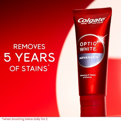 Colgate Optic White Adv Whitening Toothpaste Icy Fresh  3.2oz/3pk - Imperfect Box