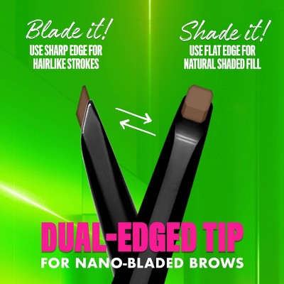 NYX Professional Makeup Brow Blade & Shade Nano Mechanical Brow Pencil Brunette 0.002oz - Missing Box