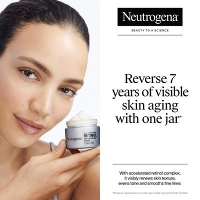 Neutrogena Rapid Wrinkle Repair Retinol Face Moisturizer Cream with Hyaluronic Acid  1.7oz - Missing Box