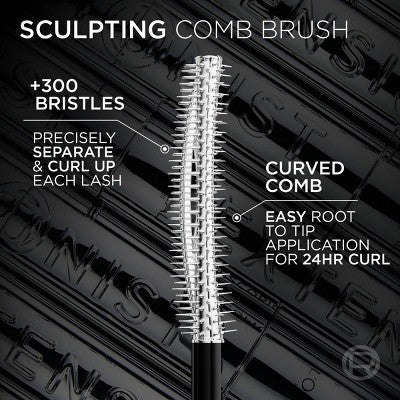 L'Oreal Paris Extensionist Curling & Lengthening Mascara Black Washable 994 0.41 fl oz - Imperfect Box