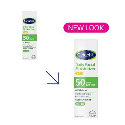 Cetaphil Daily Face Moisturizer Sunscreen SPF 50  1.7 fl oz - Missing Box