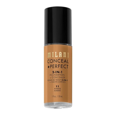 Milani Conceal + Perfect 2-in-1 Foundation + Concealer Amber 11  1 fl oz - Imperfect Container