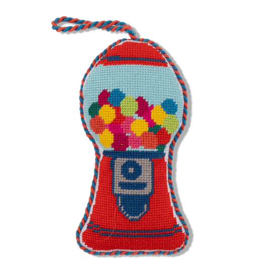 Needlepoint Icon Ornament - Gumball Machine