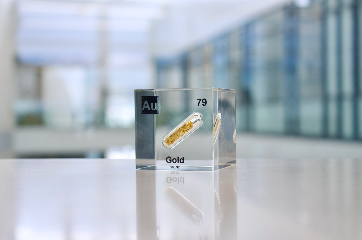 Gold Element Cube