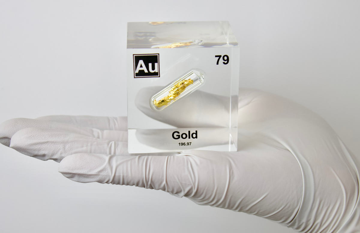Gold Element Cube