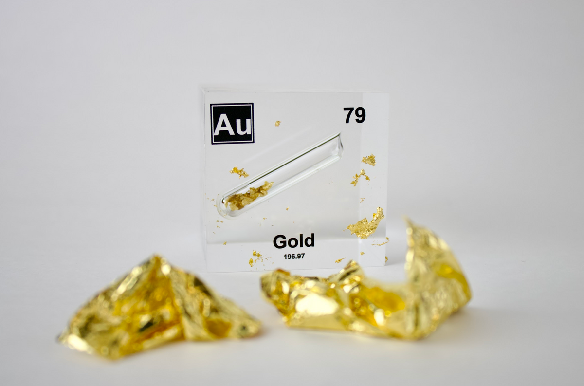 Gold Element Cube