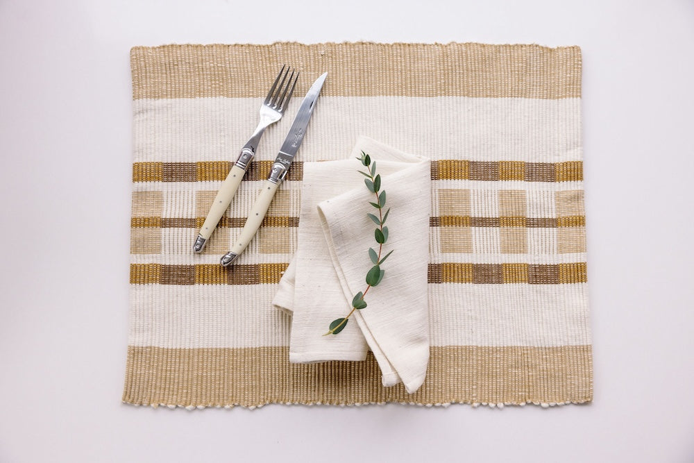 Gonder Handwoven Ethiopian Cotton Placemat