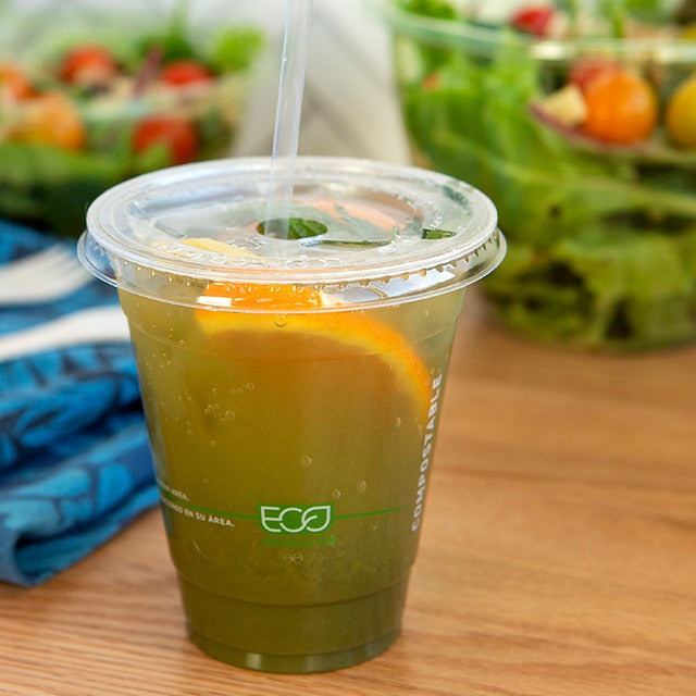 Eco-Products GreenStripe Renewable & Compostable Cold Cups 12oz (QTY 1000), SKU EP-CC12-GS